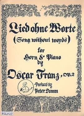 Franz, O: Lied ohne Worte op.2