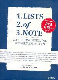 Usher, S: Lists of Note