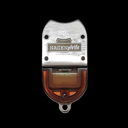 Nasenpfeife bernstein transparent