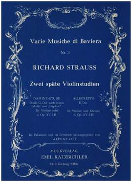 Strauss, R: 2 späte Violinstudien