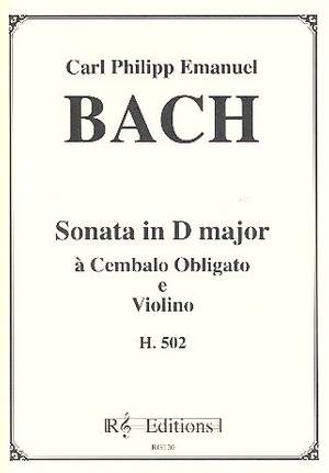 Bach, C P E: Sonate d-Moll H502