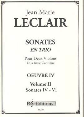 Leclair, J: Sonates en trio op.4 vol.2