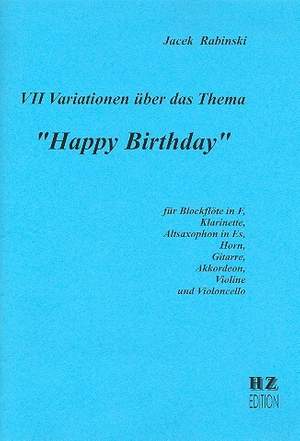RABINSKI, J: 7 Variationen über Happy Birthday