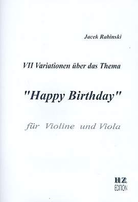 RABINSKI, J: 7 Variationen über über das Thema "Happy Birthday"