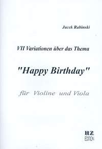 RABINSKI, J: 7 Variationen über über das Thema "Happy Birthday"