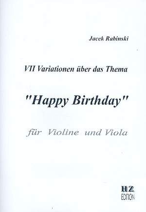 RABINSKI, J: 7 Variationen über über das Thema "Happy Birthday"