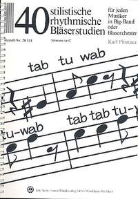 Pfortner, A: 40 stilistische rhythmische Bläserstudien
