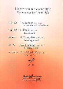 Pisendel, J G: Sonate a-Moll
