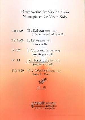Pisendel, J G: Sonate a-Moll