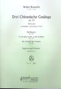 Braunfels, W: 3 chinesische Gesänge op.19