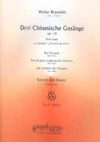 Braunfels, W: 3 chinesische Gesänge op.19