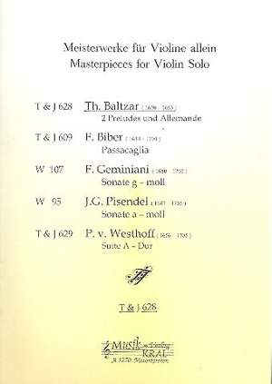 Baltzar, T: 2 Preludes und Allemande