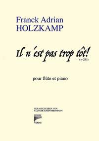 Holzkamp, F A: Il n'est pas trop tot