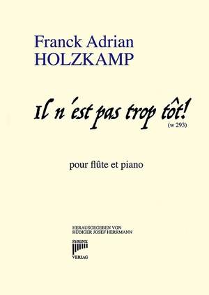 Holzkamp, F A: Il n'est pas trop tot