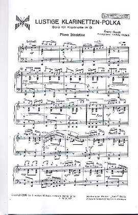Hauck, F: Lustige Klarinetten-Polka