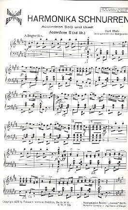 Mahr, C: Harmonika Schnurren für