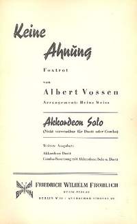 Vossen, A: Keine Ahnung