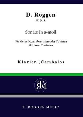 Roggen, D: Sonate a-Moll für kleine Kontrabassisten