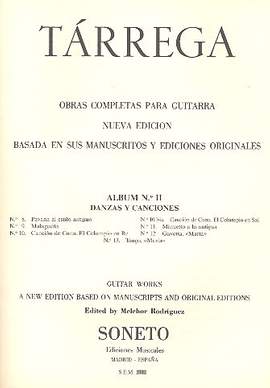 Tárrega, F: Album no.2 - Danzas y Canciones