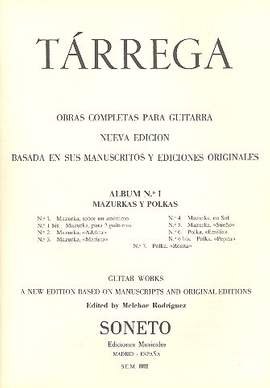 Tárrega, F: Album no.1 - Mazurkas y Polkas