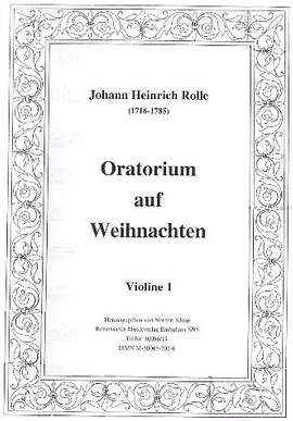 Rolle, J H: Oratorium auf Weihnachten