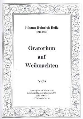 Rolle, J H: Oratorium auf Weihnachten