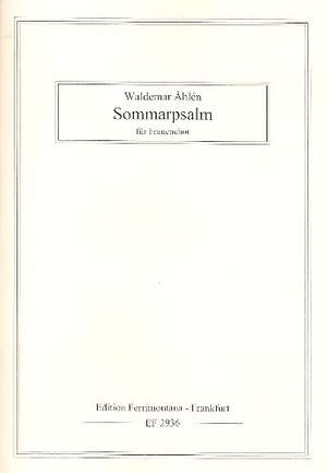 Åhlén, W: Sommerpsalm