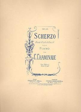 Chaminade, C: Scherzo op.35 grand étude