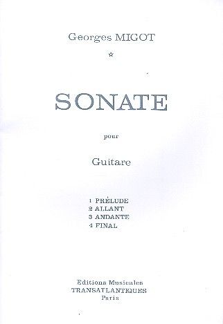 Migot, G: Sonate