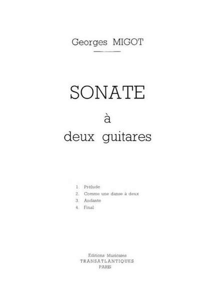 Migot, G: Sonate