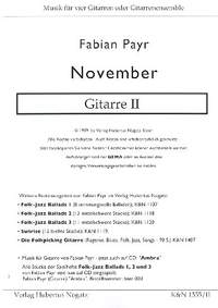 Payr, F: November für 4 Gitarren
