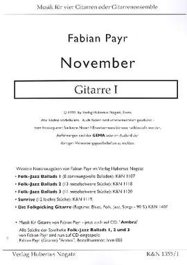 Payr, F: November für 4 Gitarren