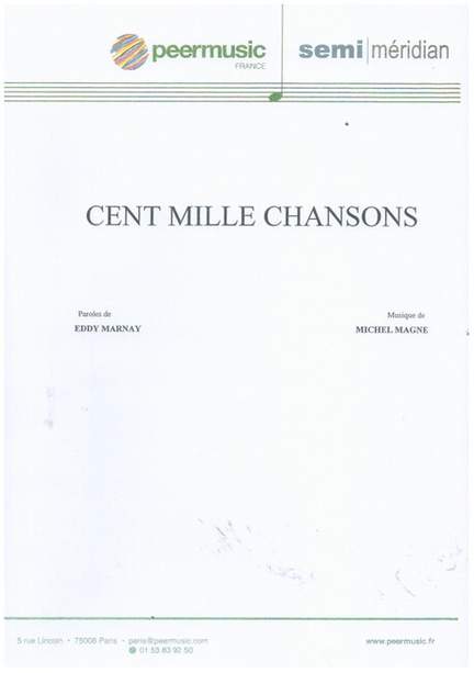 Magne, M: Cent mille chansons