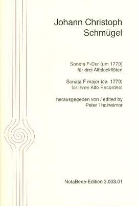 Schmuegel, J C: Sonata F-Dur