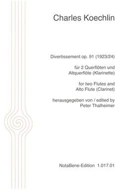 Koechlin, C: Divertissement op.91