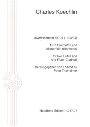 Koechlin, C: Divertissement op.91
