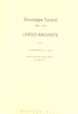 Tartini, G: Largo andante D-Dur D96