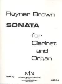BROWN, R: Sonata for clarinet and organ