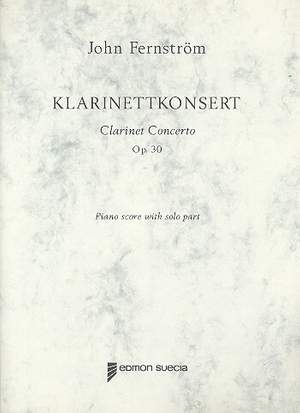 Fernström, J: Concerto op.30 for clarinet and orchestra