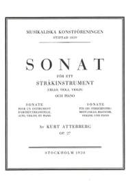 Atterberg, K M: Sonata in b minor op.27