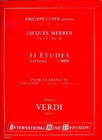Merrer, J: 33 Études d'après Verdi