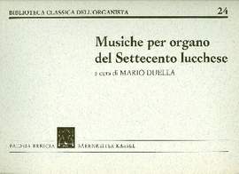 Musiche per organo de settecento lucchese