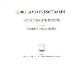 Frescobaldi, G: Nove toccate inedite