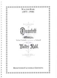 Rabl, W: Quartett Es-Dur op.1
