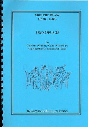 Blanc, A: Trio op.23