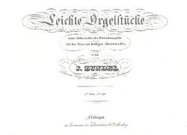 Zundel, J: Leichte Orgelstücke op.2 Band 1