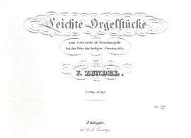Zundel, J: Leichte Orgelstücke op.2 Band 2