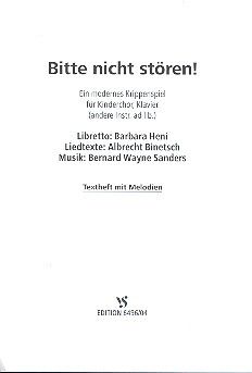Sanders, B W: Bitte nicht stören