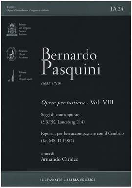 Pasquini, B: Opere per tastiera vol.8