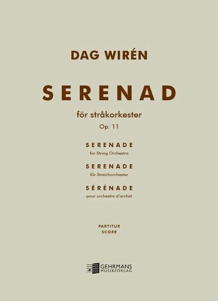 Wirén, D: Serenade op. 11